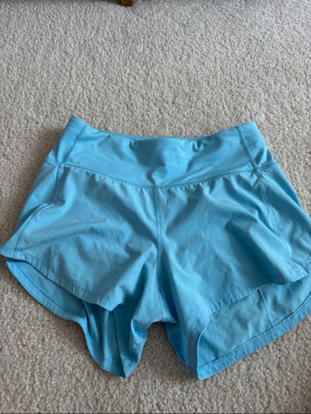 lululemon athletica Sky Blue Athletic Running Shorts
